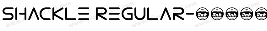 Shackle Regular字体转换